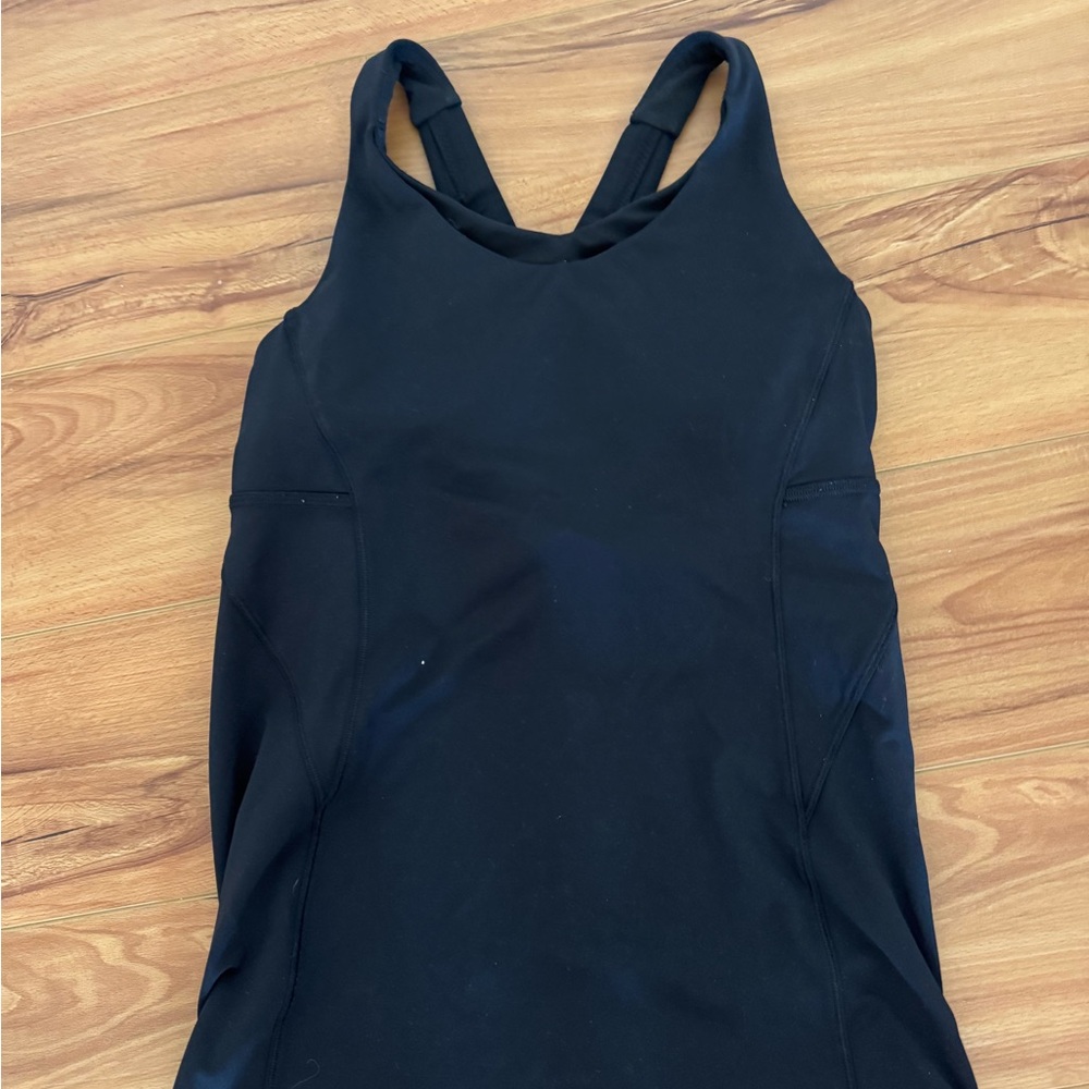 Black Lululemon Sleeveless Athletic Top